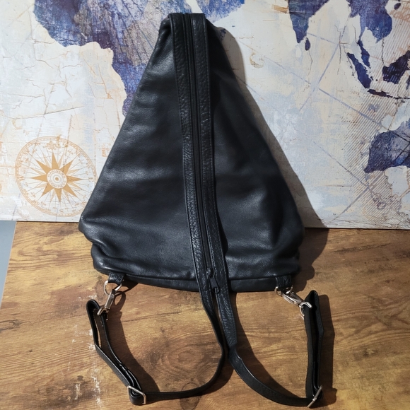 Buttery Soft Colorful Leather Convertible Crossbody, Shoulder, Backpack. - Picture 2 of 16